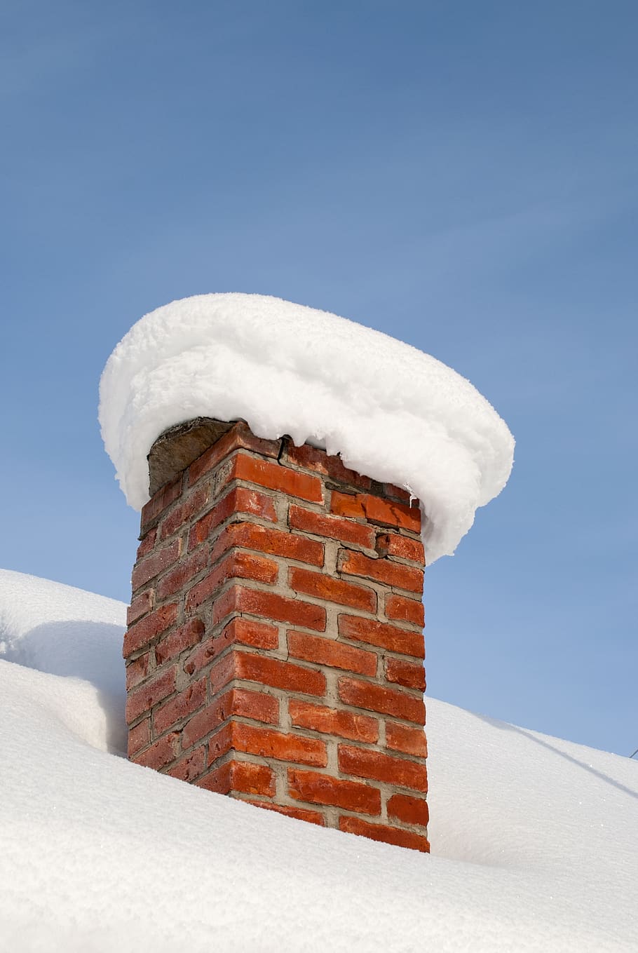winter, himmel, snow, outdoor, chimney, brick, jämtland, tännforsen, åre, house