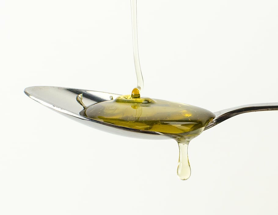 shallow, focus photography, stainless, steel spoon, honey, spoon, food, natural, liquid, sweet