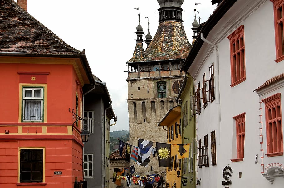 romania, sighisoara, travel, city, architecture, europe, town, house, cultures, street
