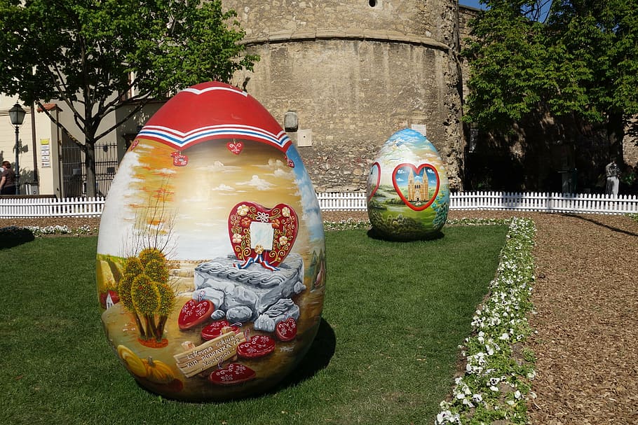easter eggs, traditional, celebration, holiday, religion, zagreb, plant, grass, day, tree