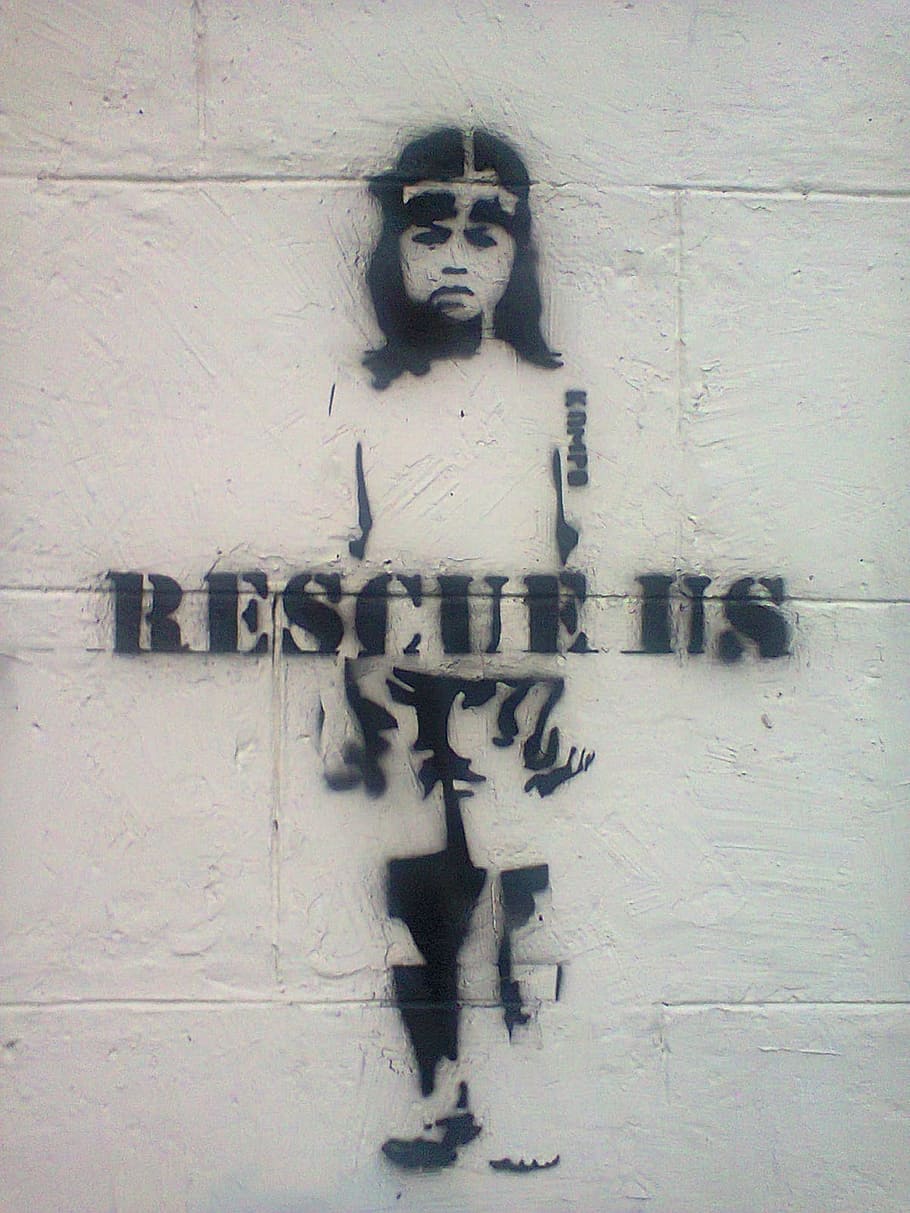rescue us, graffiti, wall, texture, social issues, help, grungy, paint, spray, urban