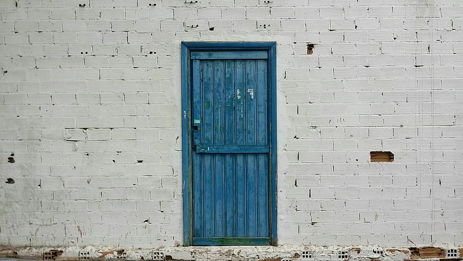Pintu, Fasad, Jalan, Kota, Orang, biru, sejarah, tertutup, pintu masuk, material kayu