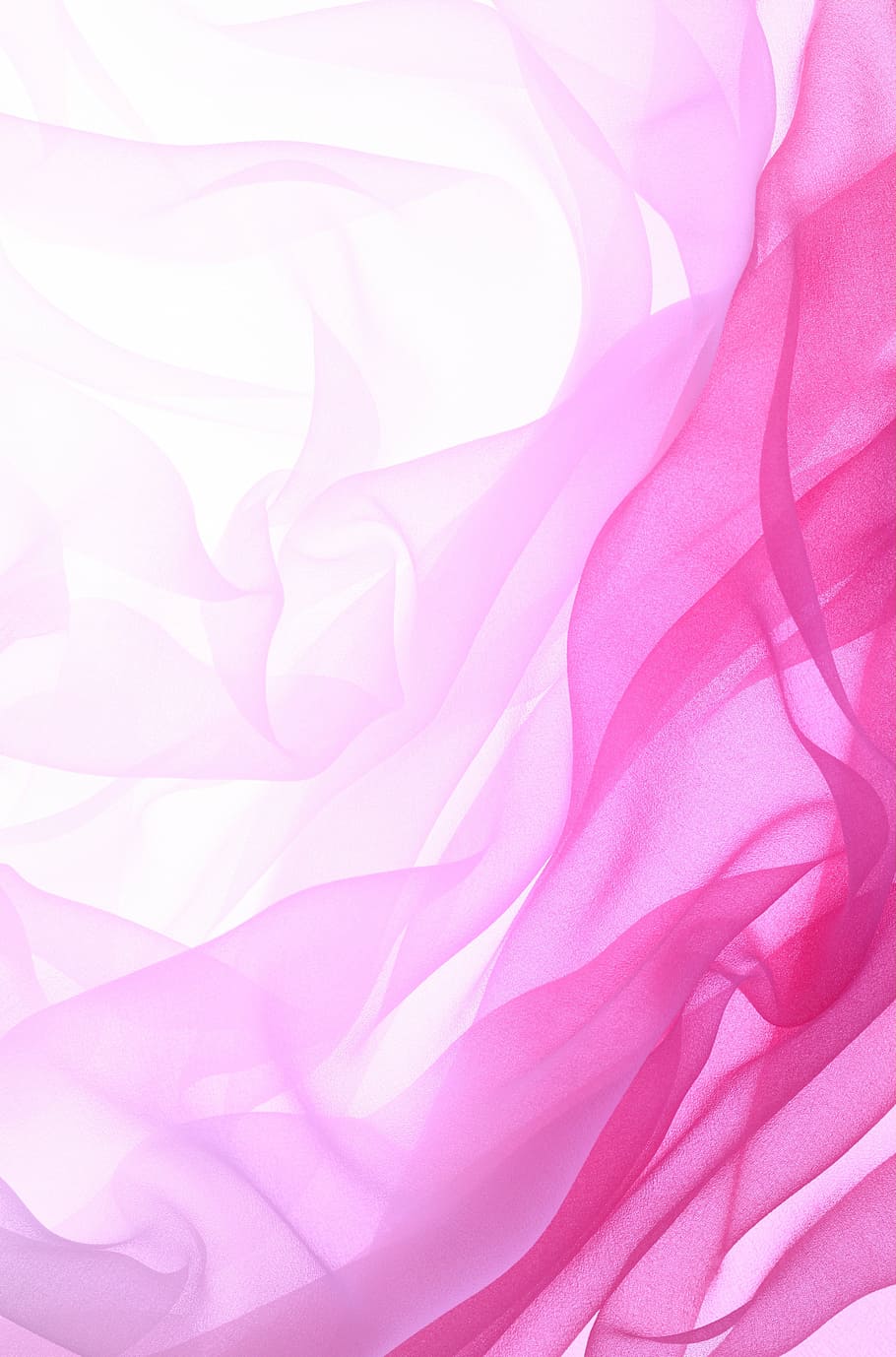 ピンクのテキスタイル, 素材, インク, 芸術的な概念, チュール, グラデーション, ピンク, 抽象, 背景, パターン