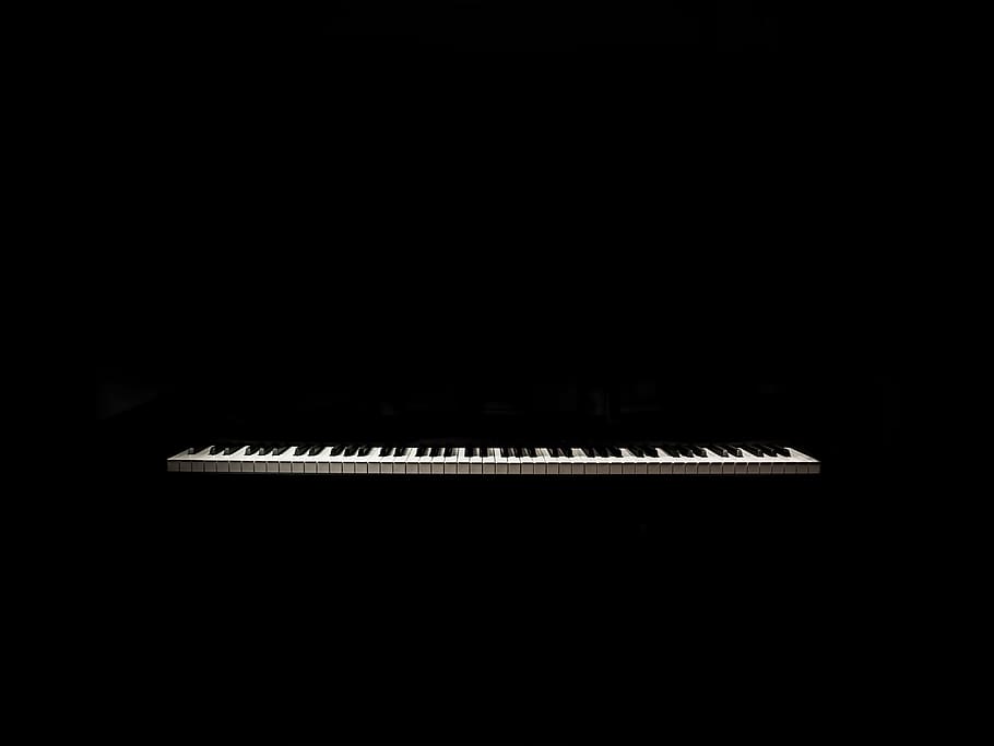 untitled, piano, keys, keyboard, music, piano keyboard, instrument, black, white, piano keys