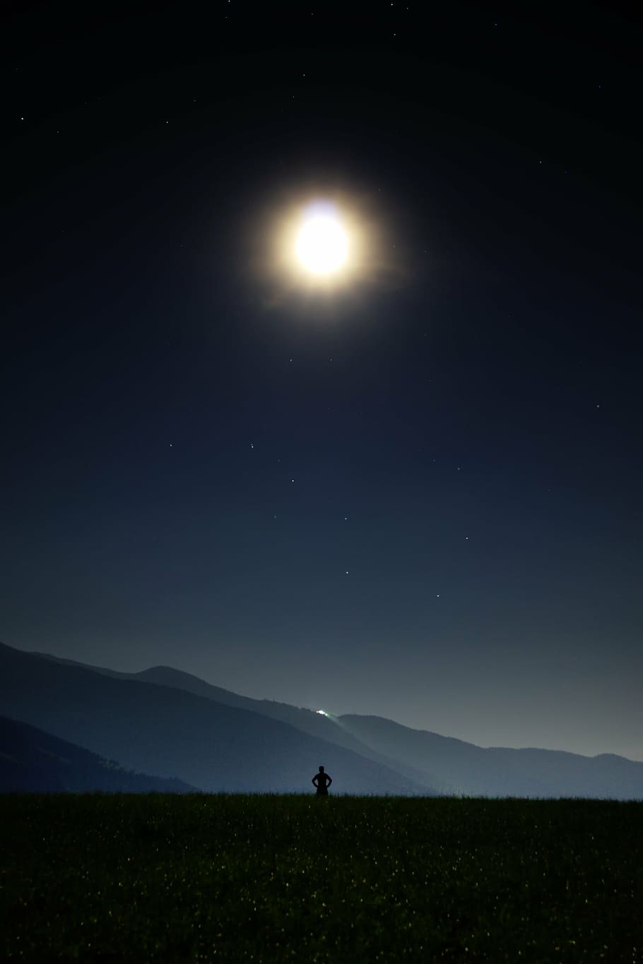 illustration, solar, eclipse, person, staring, night, star, moon, big bar, human