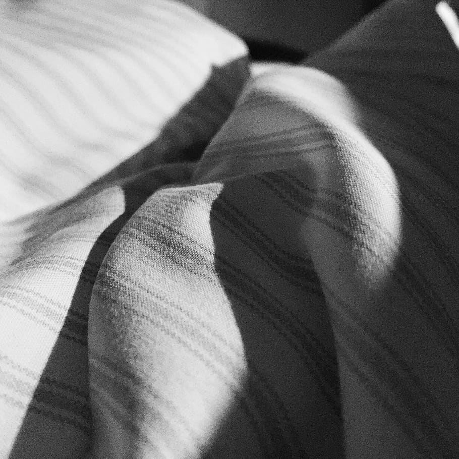black and white, texture, shadows, textile, towel, coton, stripes, shadow, indoors, one person