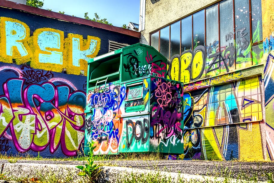 graffiti, wall, art, creativity, facade paint, sprayer, colorful, painting, graphic, mural