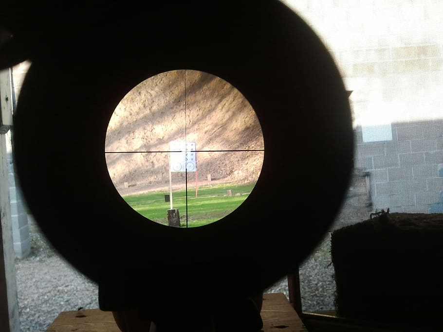 targeting, using, tactical, scope, Sniper, Weapon, Rifle, Wildcat, gun, caliber