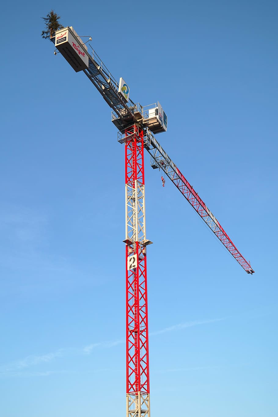 baukran, crane, build, site, sky, construction work, lattice boom crane, crane boom, boom, christmas tree
