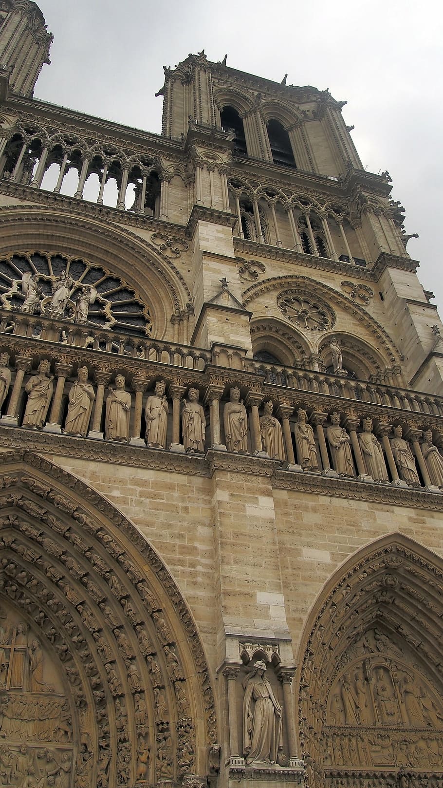 notredam, architecture, cathedral, church, facade, history, historic city, old, paris, france