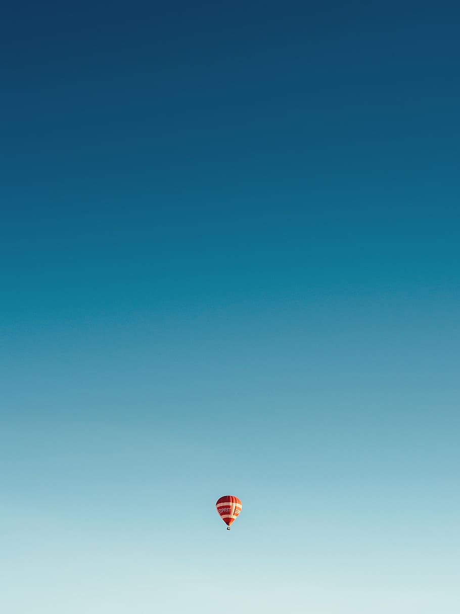 floating, hot, air balloon wallpaper, red, white, air, balloon, hot air balloon, blue, sky