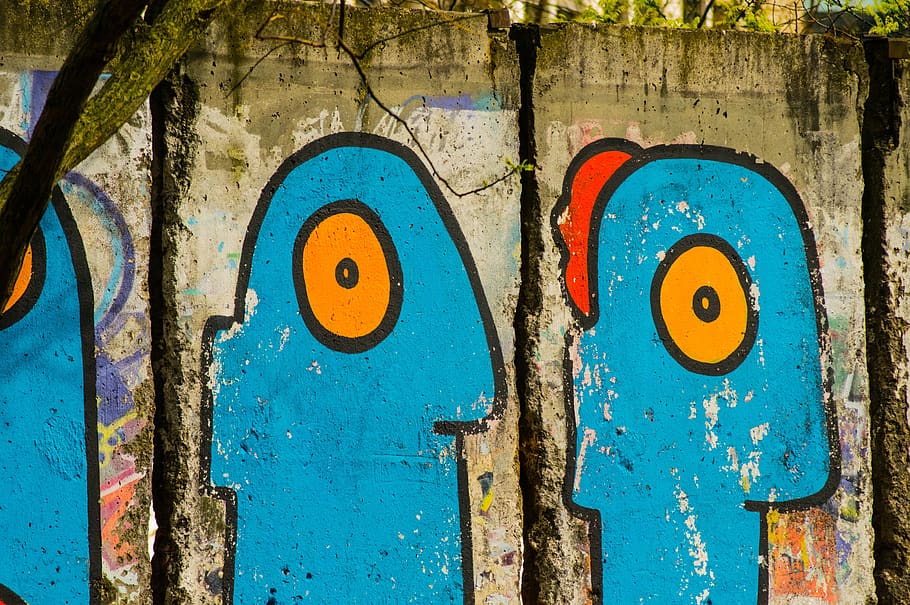 muro de berlín, graffiti, berlín, pared, mural, rociador, alemania, ciudad, pintura, color