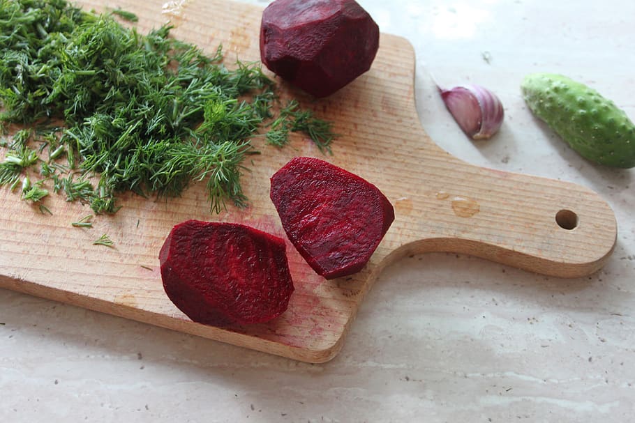 beets, cucumber, garlic, vegetables, dill, food, diet, fresh, nutrition, healthy