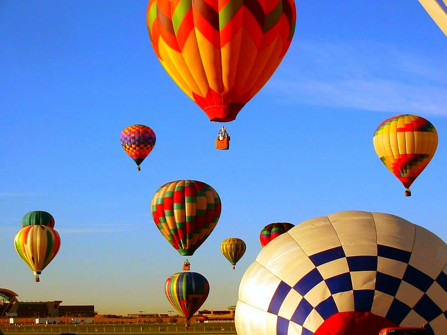写真, 盛り合わせ色, 熱気球, 風船, 空, カラフル, 気球ゲーム, 気球レース, 飛行, 空気