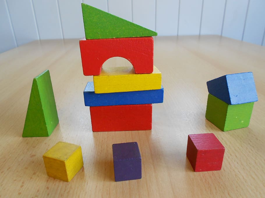 building blocks, toys, block, building, construction, colorful, education, construct, playing, tower