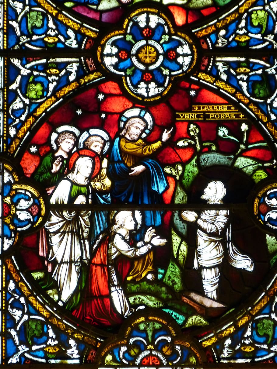 Church Window, Stained Glass, window, color, old window, faith, lead glass, historically, salisbury, england