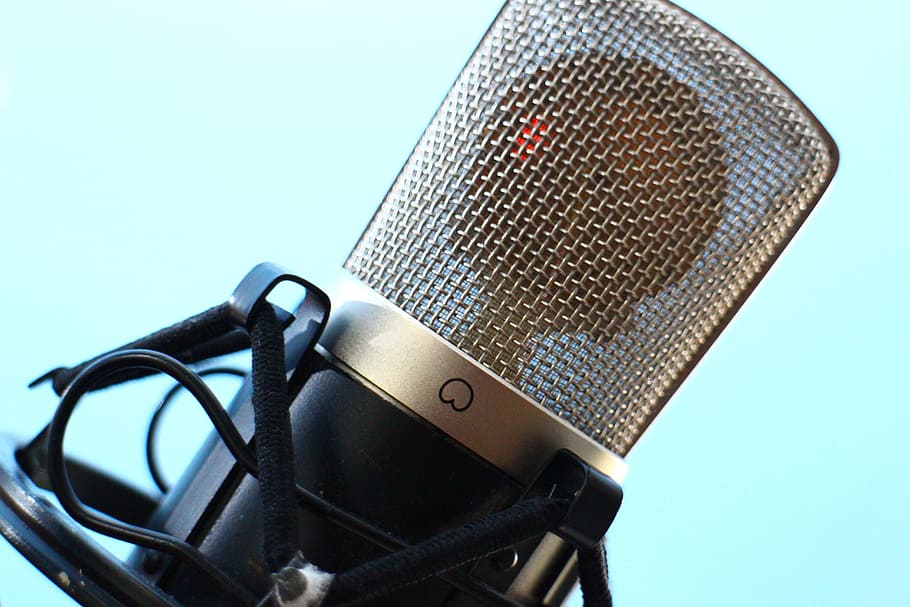 closed, black, condenser mic, grey, condenser microphone, microphone, recording, audio, equipment, sound