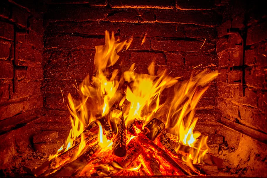 maderas, llamas, interior, chimenea, fuego, barbacoa, madera, llama, ardor, fuego - fenómeno natural