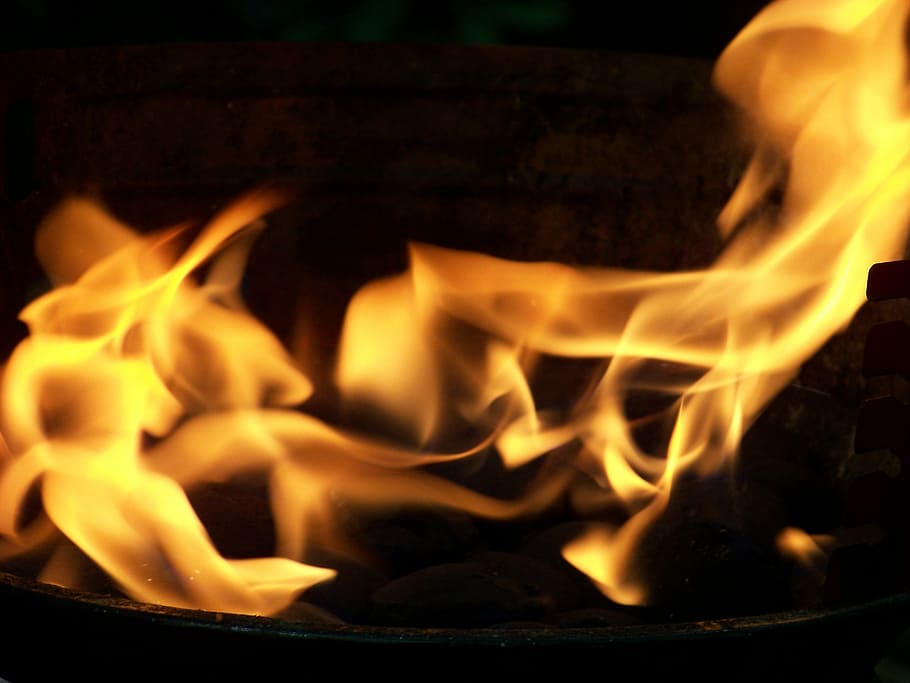 coals, pit, Fire, Flames, Burning, Burns, Flammable, hot, heat, fiery