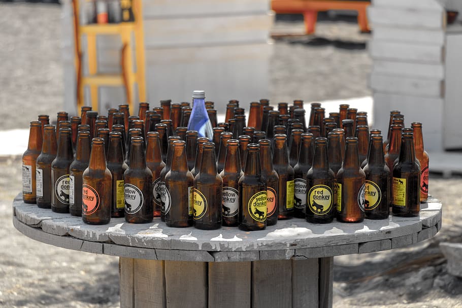 cerveza, la botella, alcohol, botella, cervecería, bebidas, viejo, líquido, sin personas, contenedor