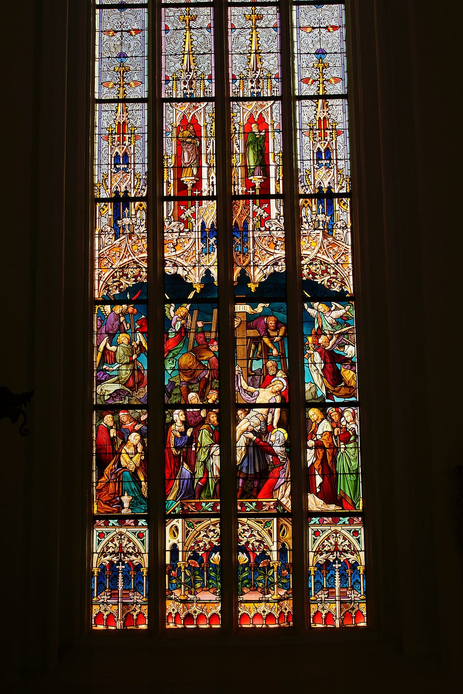 janela de vitral, igreja, arquitetura sacral, vidro, catedral, cor, domo, vidro colorido, monumento, história