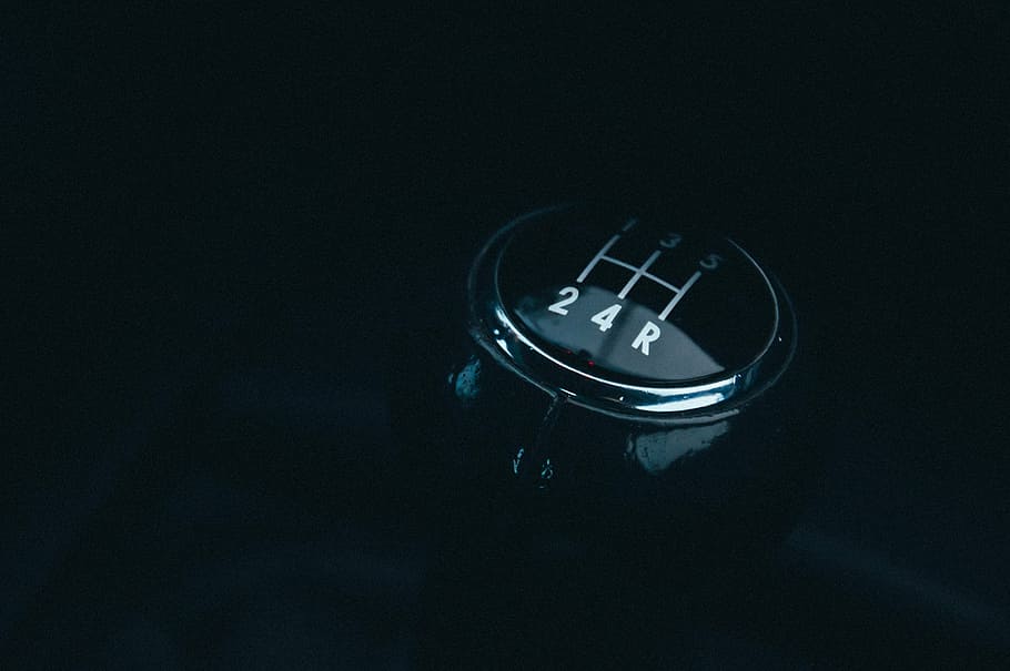 black, 5-speed, manual, gear, stick, car, shift, lever, shifter, shift knob
