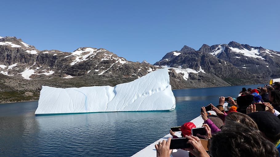 iceberg, hielo, turismo, crucero, prins christianssund, congelado, frío, mar, naturaleza, groenlandia
