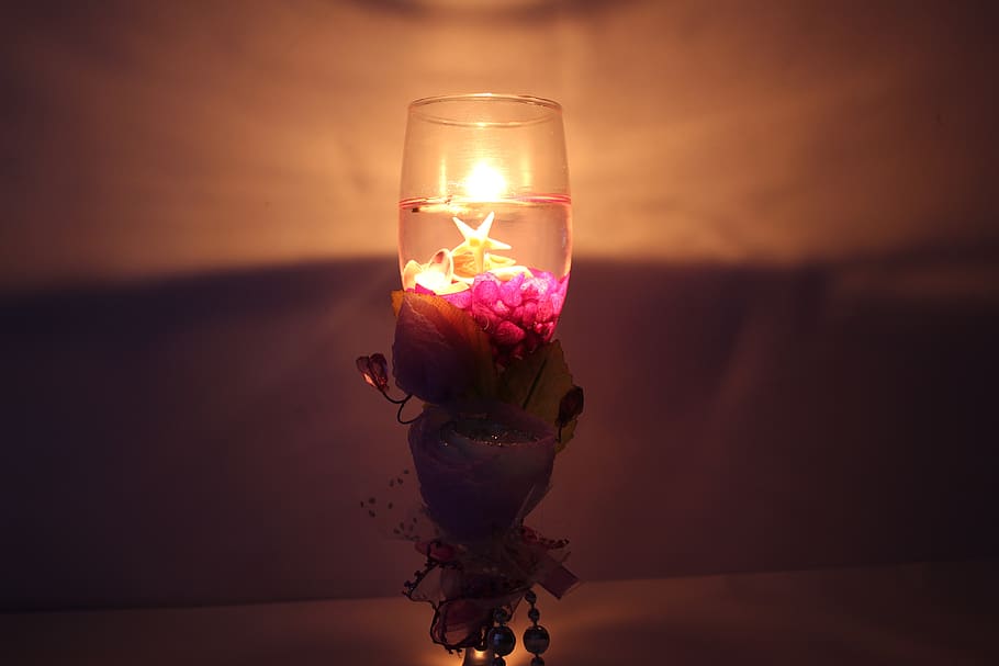 candle light, glass candle, candle, glass, wine, light, bible, candlelight, decoration, evening