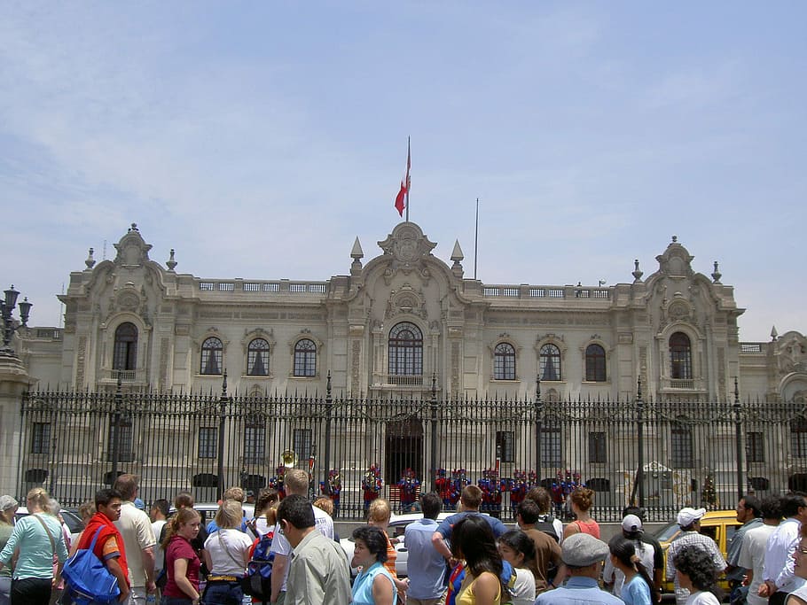 peruvian palace, changing, guard, lima, peru, Photo, Palace, Changing of the Guard, Lima, Peru, building
