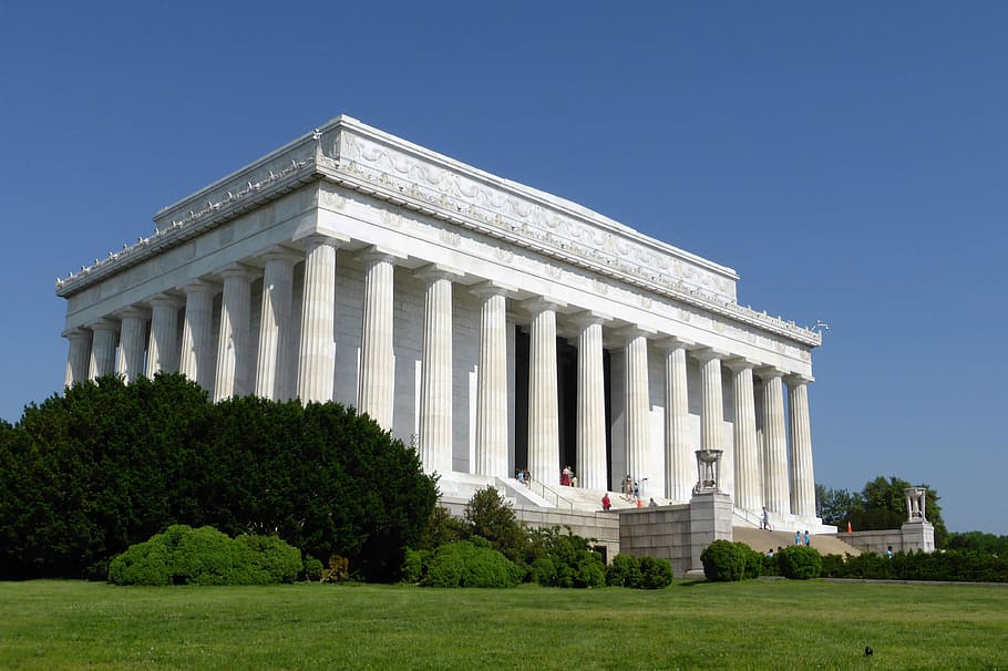 Monumento, Edifício Histórico, construção, constituição, Lincoln, Washington, Washington DC, Coluna arquitetônica, arquitetura, Lugar famoso