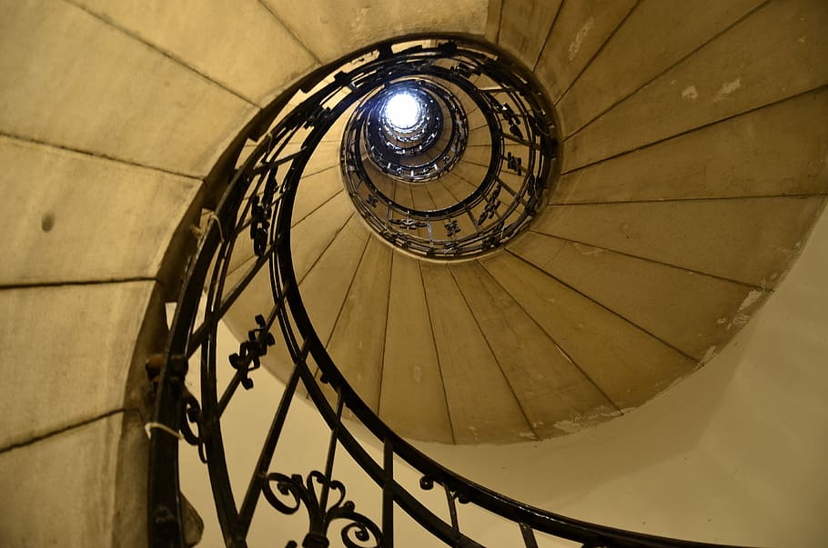 Bobinado, Escalera, Budapest, Catedral, escalera de caracol, espiral, círculo, escalones y escaleras, barandilla, estructura construida