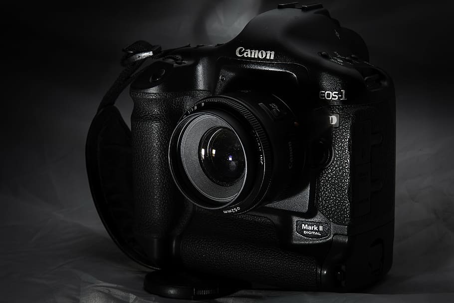 black, canon eos camera, canon, apparatus, 1d, professional, camera, photos, photography themes, lens - optical instrument