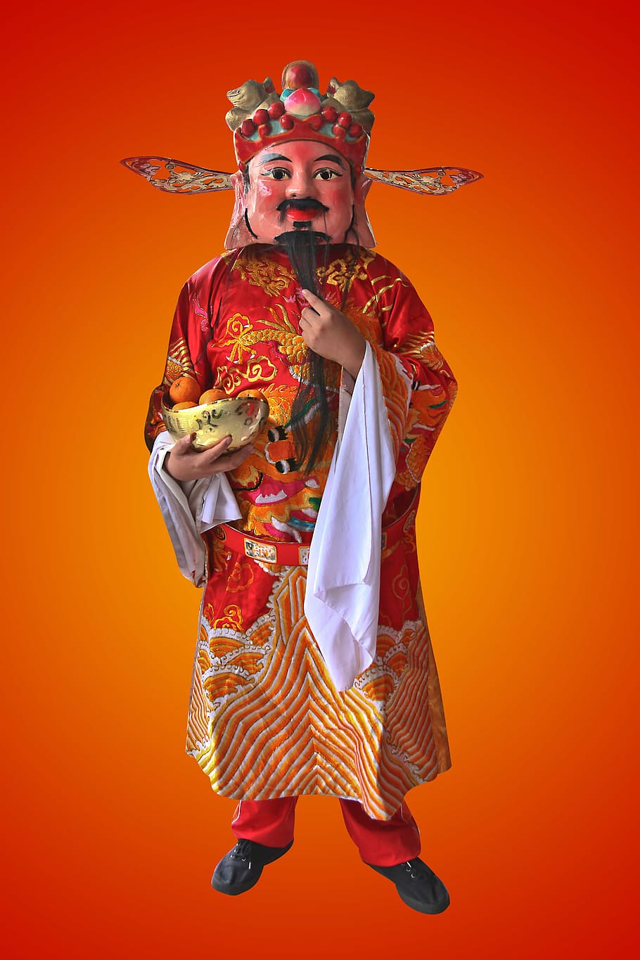deus da prosperidade, ano novo chinês, ouro, prosperidade, tradicional, riqueza, celebração, festival, bênção, chinês