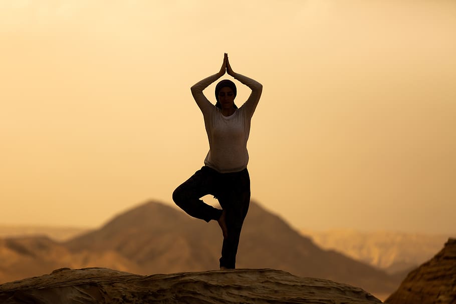 yoga, montaña, egipto, sinaí, una persona, ejercicio, estilos de vida, actividad de ocio, estilo de vida saludable, brazo humano