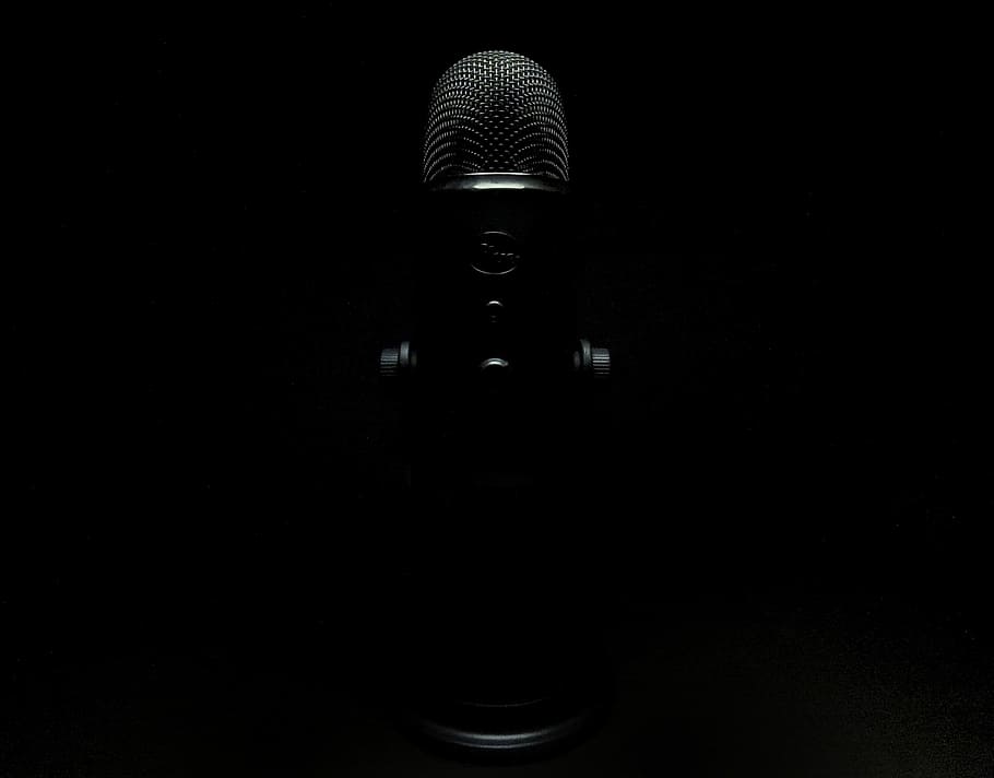 grayscale photo, condenser microphone, grayscale, microphone, micro, recording, sound, sound recording, audio, device