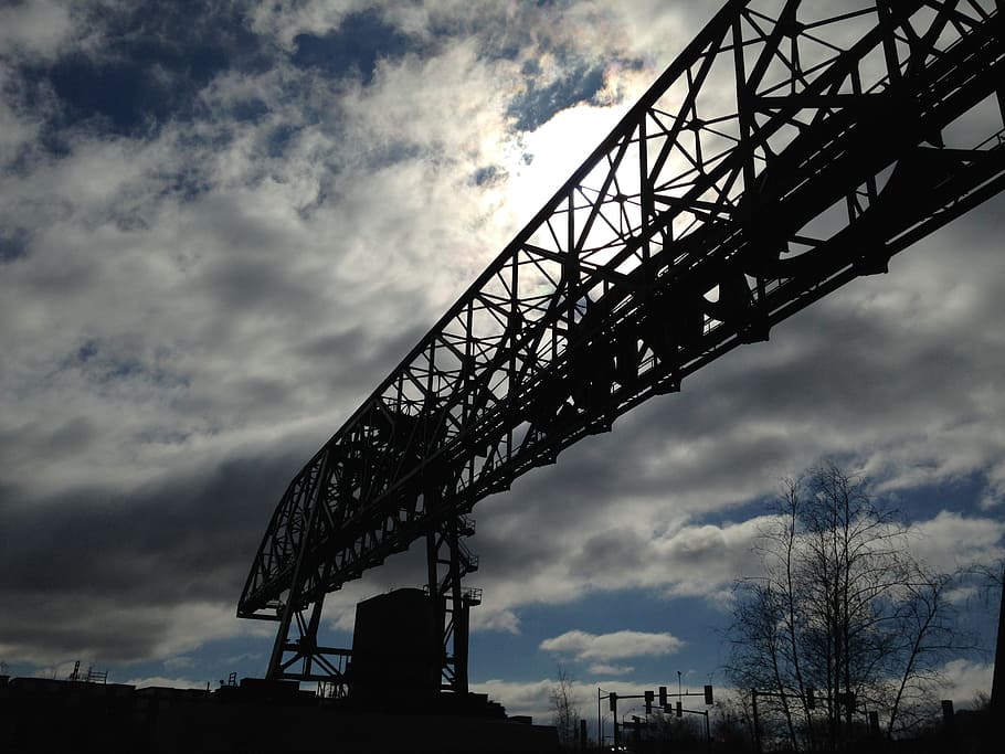 crane, sky, silhouette, sun, winter, bethlehem pa, pennsylvania, industrial, cold, dark