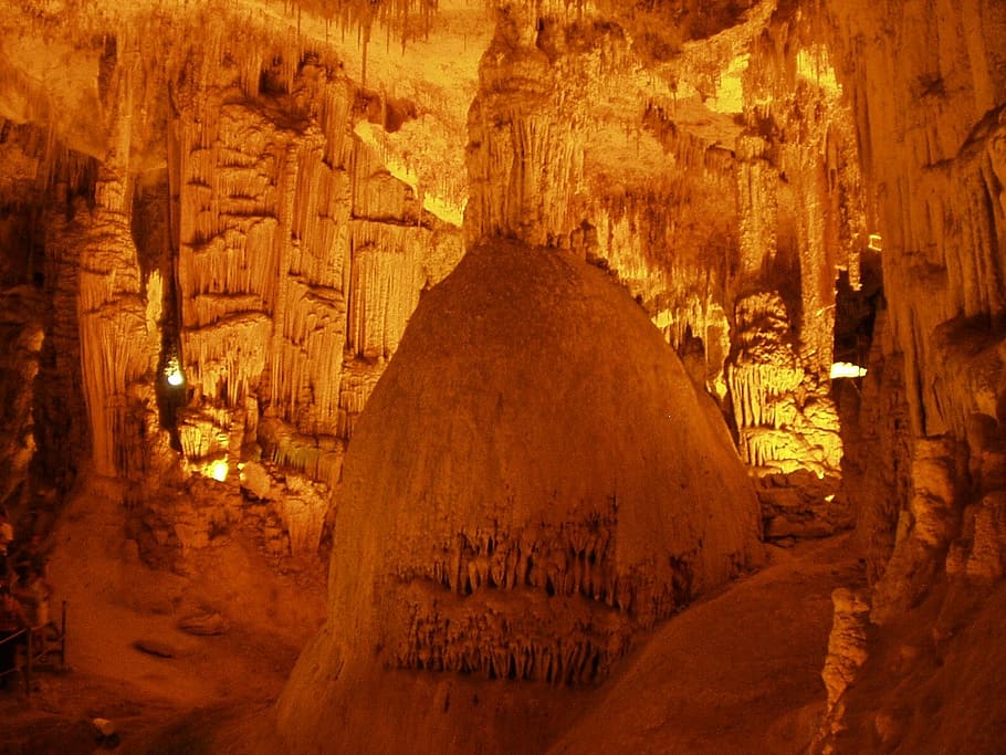 caverna, estalagmites, estalactites, espeleotemas, sardenha, Rocha, formação rochosa, objeto de rocha, destinos de viagem, ninguém