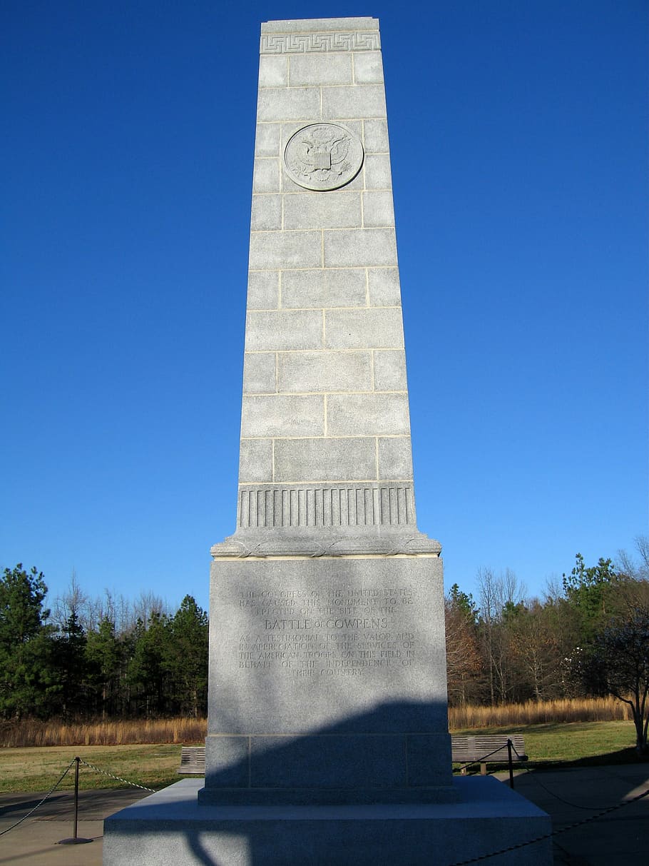 battlefield monument, battle, cowpens, american, revolutionary, war, Battlefield, Monument, Battle of Cowpens, American Revolutionary War