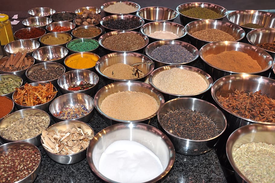 Spices, Kitchen, Herbs, food and drink, indoors, large group of objects, freshness, food, variation, choice