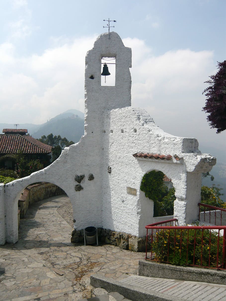 antiguo, capilla, ruinas, una capilla antigua, Bogotá, Colombia, iglesia, fotos, dominio público, arquitectura