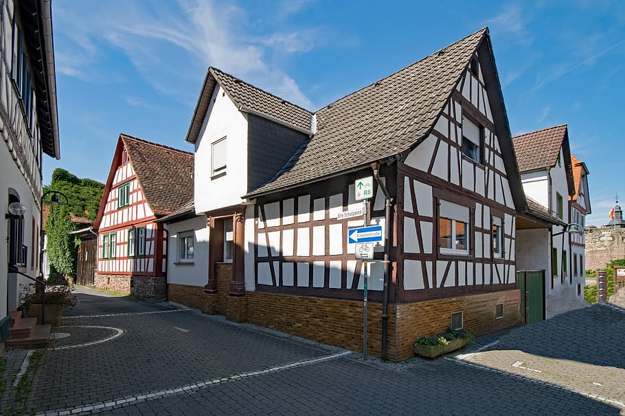 Dreieich, Three Oak Grove, Hesse, Alemania, casco antiguo, lugares de interés, cultura, construcción, arquitectura, historia