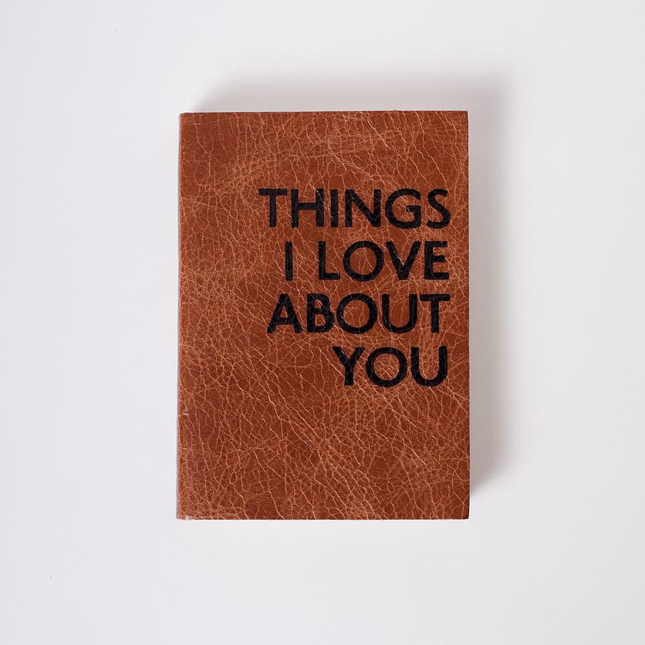 brown, black, leather thing i love, printed, decor, still, items, things, book, notebook