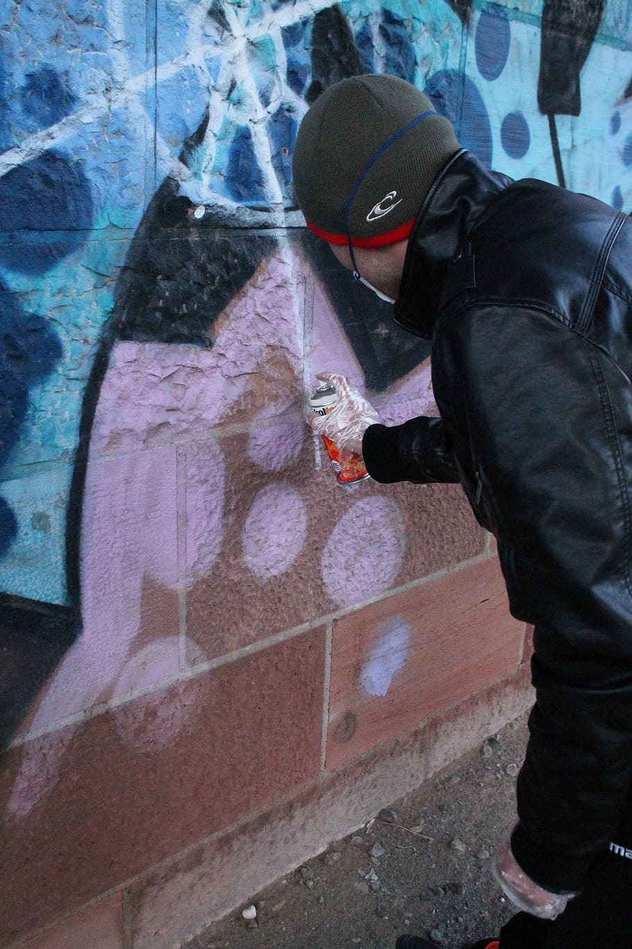 grafite, pulverizador, arte, pintura de parede, parede, pintura, arte de rua, colorido, fachada, mural