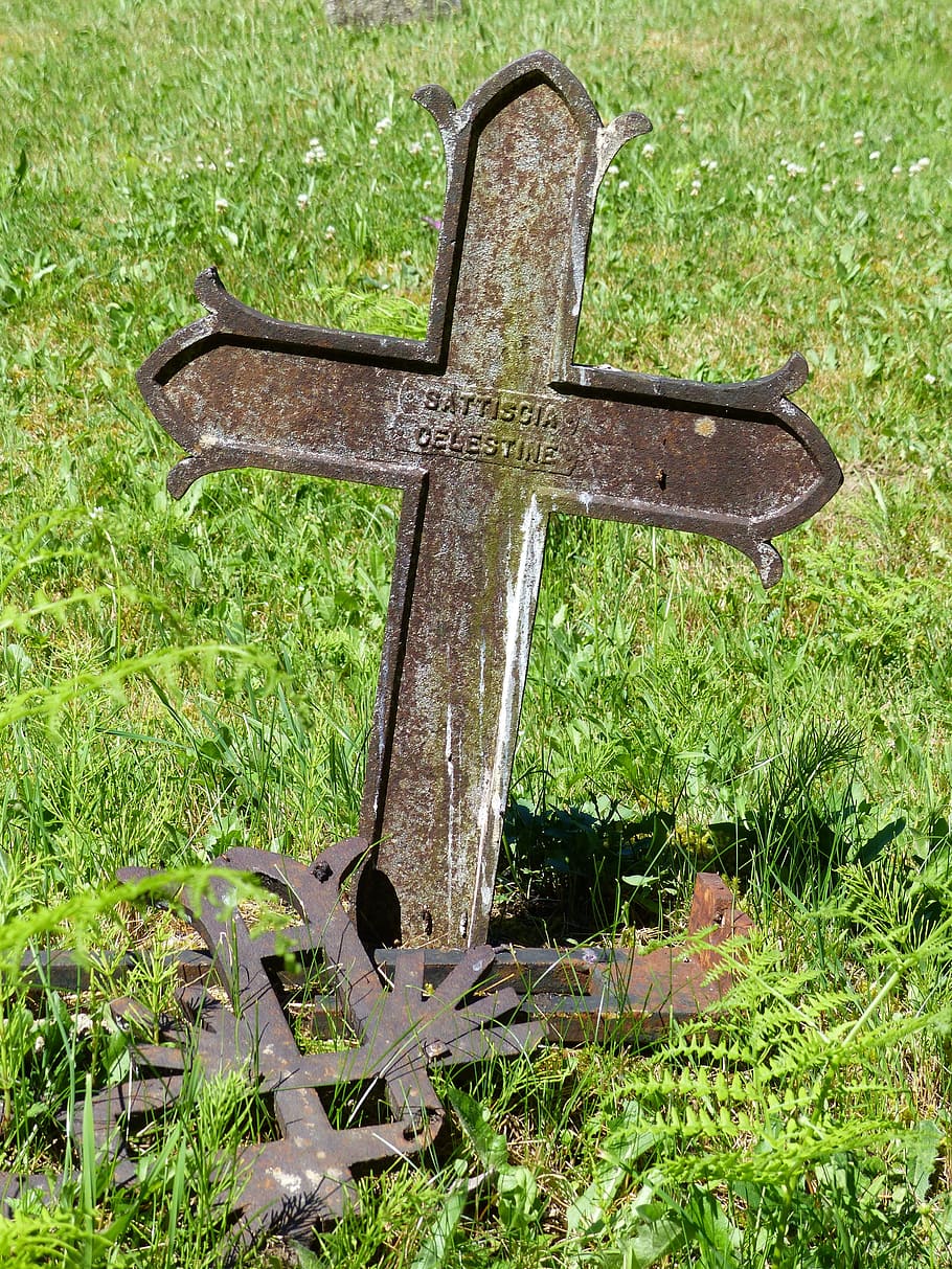 cemetery, cross, burial, death, graveyard, grave, tombstone, memorial, religion, christianity