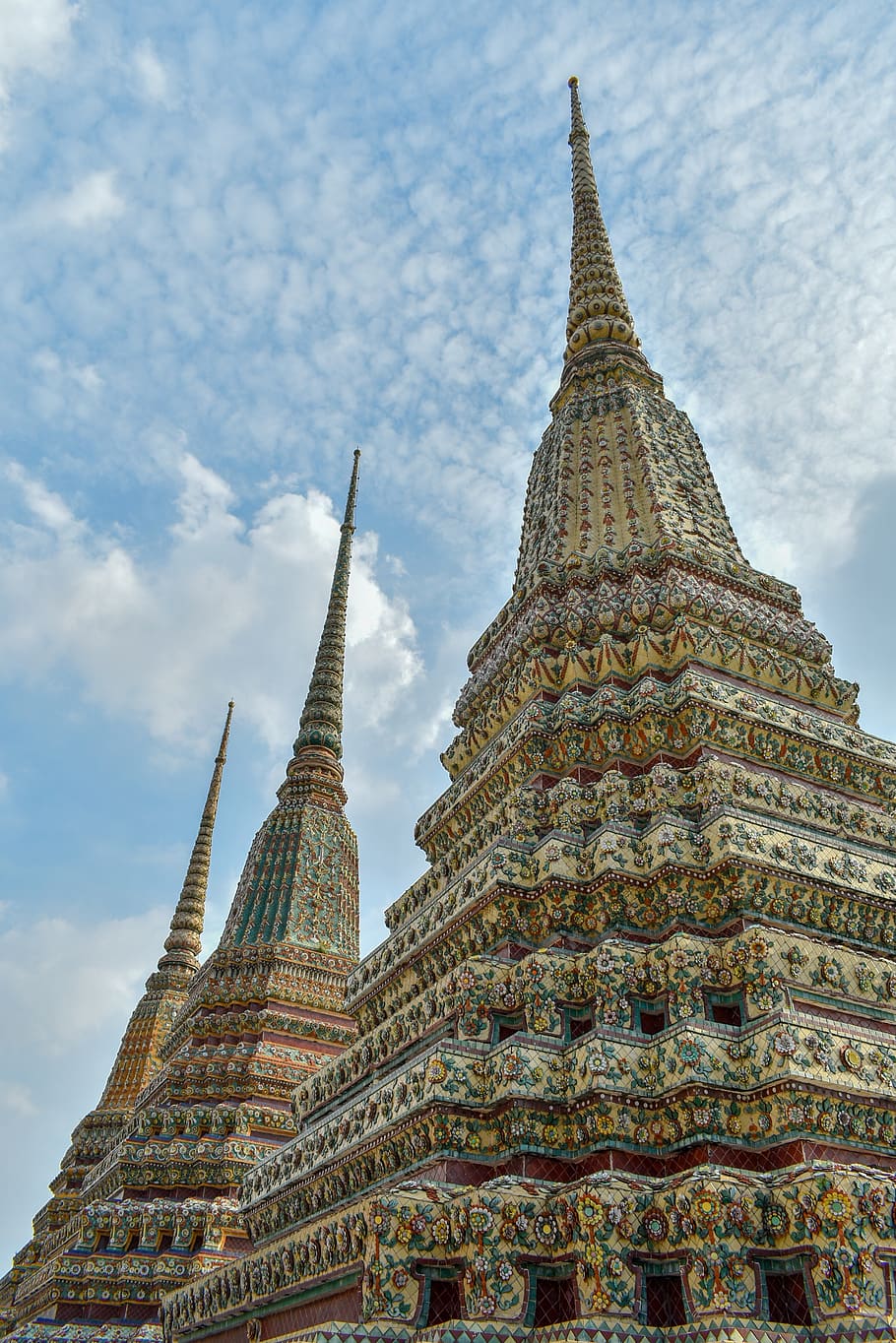 wat pho temple, thailand, temple, buddha, meditation, religious, asia, architecture, old, golden