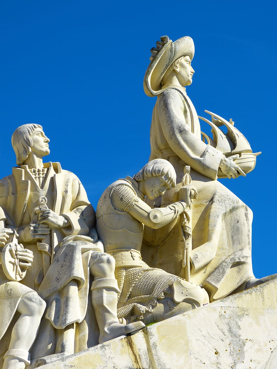 リスボン, リスボア, パドラン・ドス・デスコブリメントス, 発見の記念碑, 航海士のヘンリー, 記念碑, ポルトガル, 彫刻, 芸術と工芸, 彫像