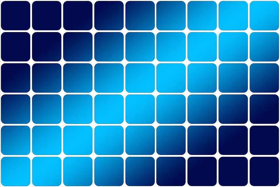 blue, white, digital, wallpaper, Tile, Square, Light, Background, subdivision, divided