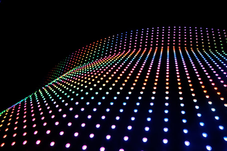 iluminado, fondo de pantalla hd de máquina, abstracto, luces, fondo negro, multicolor, patrón, tecnología, noche, led