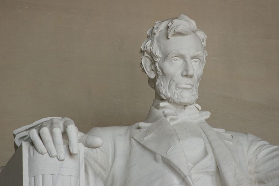 abraham lincoln monument, Statue, Abraham Lincoln, lincoln, monument, memorial, president, ex-president, usa, america