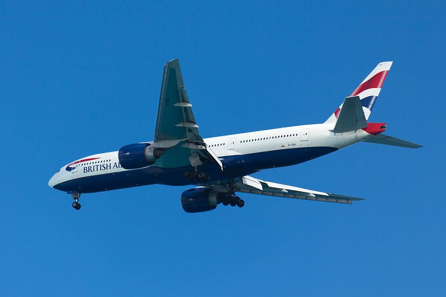 british airliner, sky, Air, Aircraft, Airline, Airliner, airplane, aviation, blue, commercial